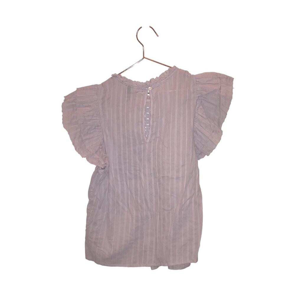 UNIVERSAL THREAD PURPLE RUFFLE SLEEVE BLOUSE large - Picture 3 of 8